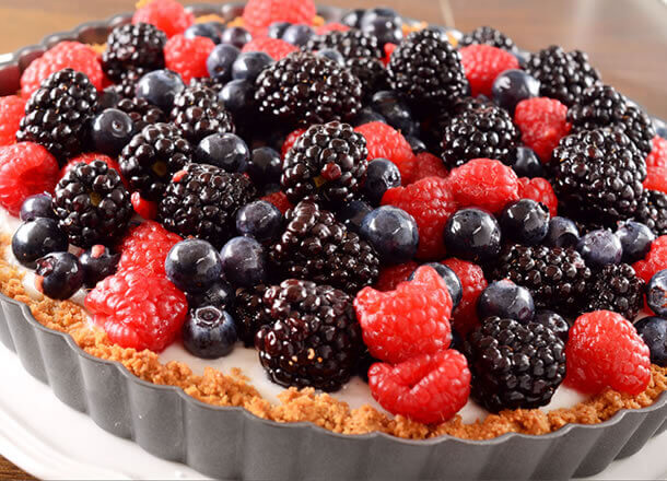 Summer Berry and Coconut Tart